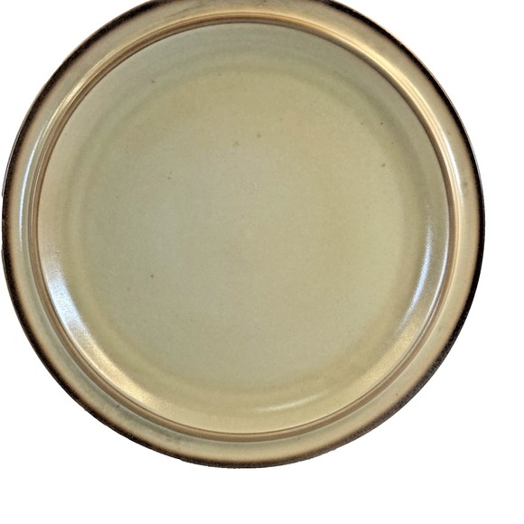 Goebel Other - Vintage Goebel Dinner Plate Oeslauer Manfaktur Tan Bands Cream W. Germany 10.25